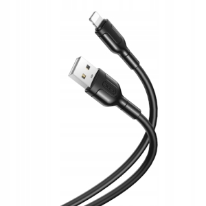 Kabel USB/LIGHTNING XO 1A CZARNY