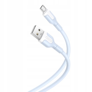 Kabel USB-MICRO XO 2,1A NIEBIESKI