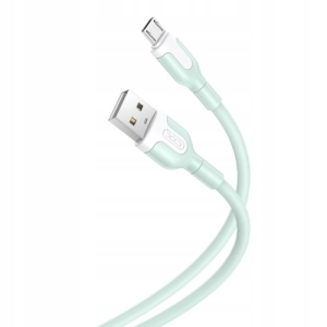 Kabel USB-MICRO XO 2,1A ZIELONY